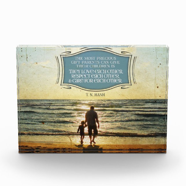 Most Precious Gift Parents Can Give Photo Block (Front)