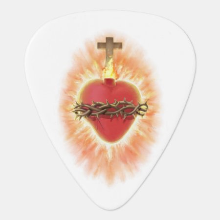 Most Sacred Heart Of Jesus Guitar Pick