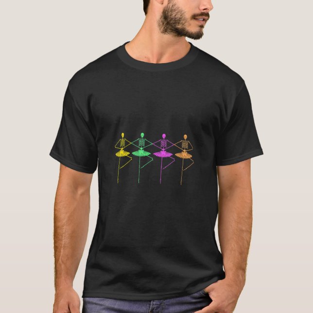 most skeleton anxiety ballerinas beautiful inspira T-Shirt (Front)