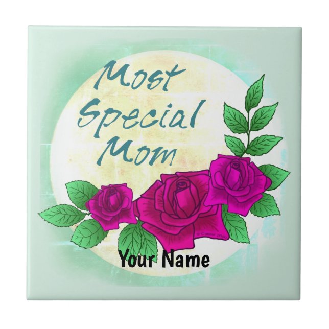 Most Special Mom  Ceramic Tile (Front)