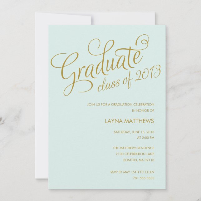 MOST TALKATIVE | GRADUATION INVITATION (Front)
