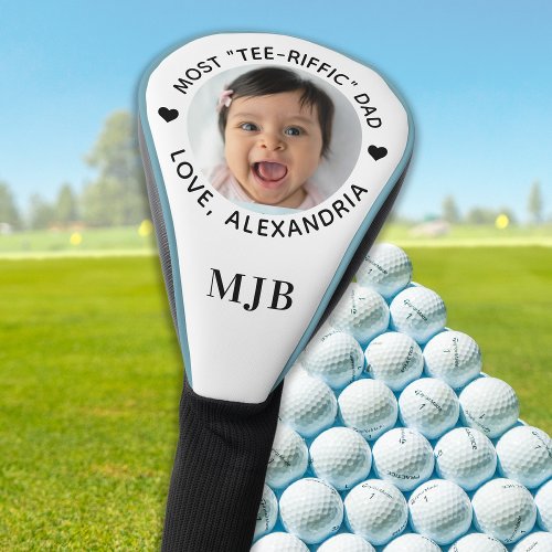 Most TEE_RIFFIC Dad _ Golfer Custom Photo Driver Golf Head Cover