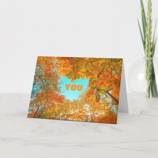 MOST "THANKFUL FOR YOU" THANKSGIVING CARD (Front)