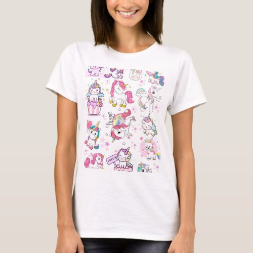 Most Trending COLORFUL UNICONE T_Shirt