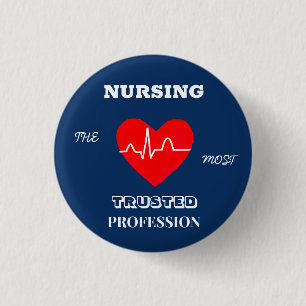 Most trusted Profession Nurse Button