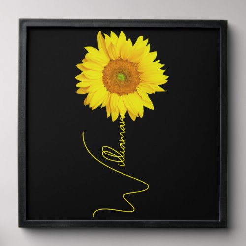 Most Unique Personalized Sunflower Name Gift Wall Peel And Stick Photo Tile