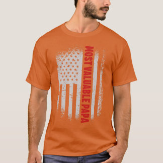 Most Valuable Papa Dad Fathers Day (8) T-Shirt