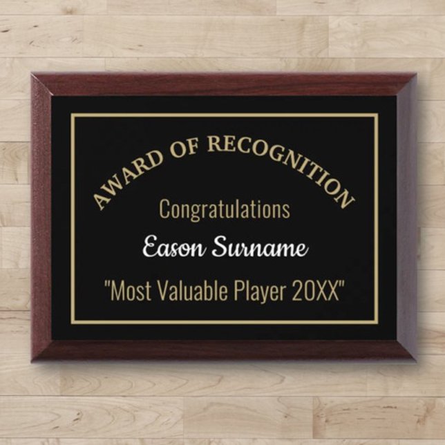 Most Valuable Player Award Plaque (Creator Uploaded)
