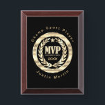 Most Valuable Player - Black and Gold Award Plaque<br><div class="desc">MVP Award in black and gold. 📌If you need further customization, please click the "Click to Customize further" or "Customize or Edit Design"button and use our design tool to resize, rotate, change text color, add text and so much more.⭐This Product is 100% Customizable. Graphics and / or text can be...</div>