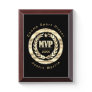 Most Valuable Player - Black and Gold Award Plaque