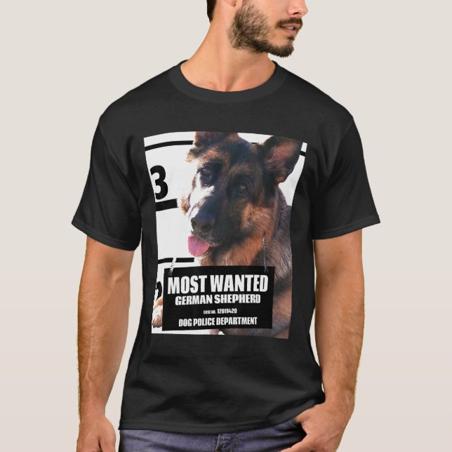 Most Wanted German Shepherd Cute Dog  D T-Shirt (Front)