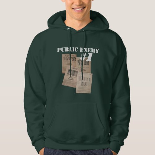 most wanted public enemy number one posters FBI Hoodie