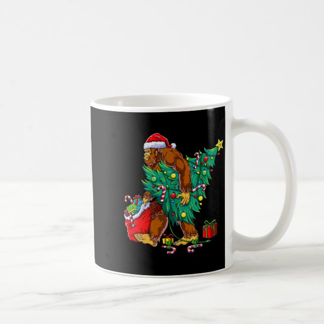 Most Wonderful Christmas Co Bigfoot Christmas Tree Coffee Mug (Right)