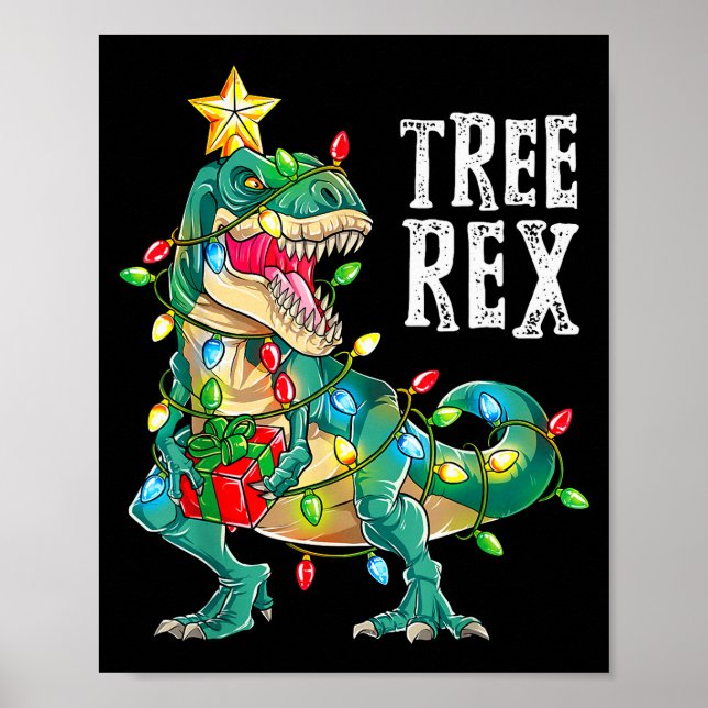 Most Wonderful Christmas Co Dinosaur Christmas Tre Poster (Front)