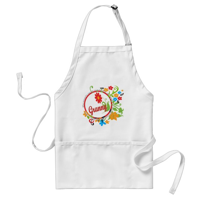Most Wonderful Simply Incredible Fantastic Granny Adult Apron (Front)