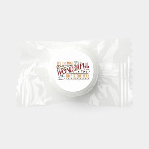 Most wonderful time Christmas word art Life Saver® Mints
