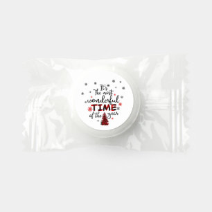 Most wonderful time Christmas word art Life Saver® Mints