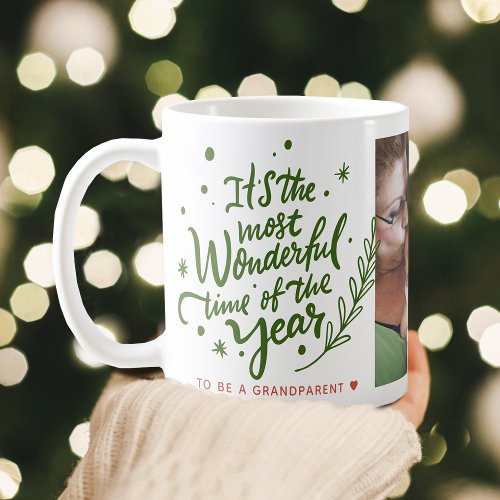 Most Wonderful Time Festive Christmas Photo Coffee Mug