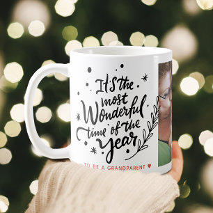 Most Wonderful Time Festive Christmas Photo Coffee Mug