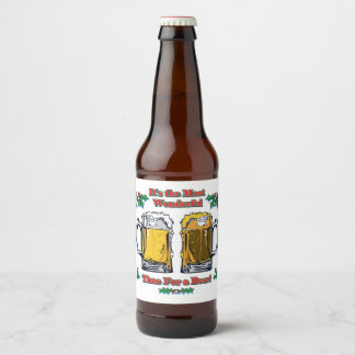 Most Wonderful Time for a Beer Beer Bottle Label