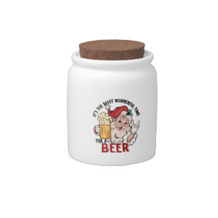 Most Wonderful Time for a Beer Candy Jar