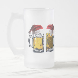 Most Wonderful Time for a Beer Frosted Glass Beer Mug