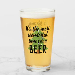 Life Happens Beer Helps Funny Beer Pint Glass - Gift Idea