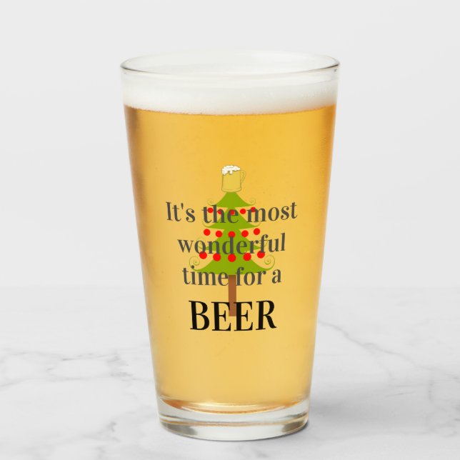 Most wonderful time for a beer glass (Front Filled)