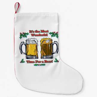 Most Wonderful Time for a Beer Small Christmas Stocking