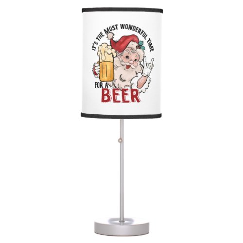 Most Wonderful Time for a Beer Table Lamp