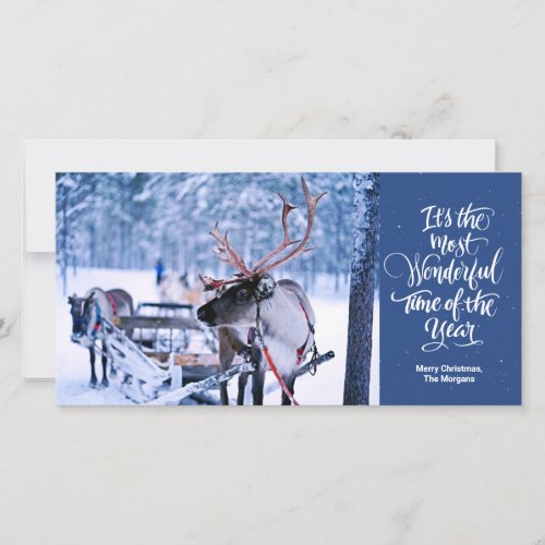Most Wonderful Time Of The Year Card _ Blue