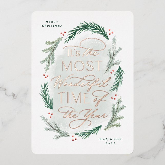 Most Wonderful Time of the Year Christmas Card (Front)