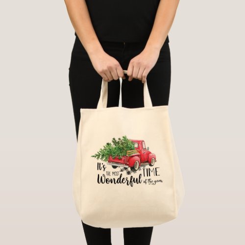 Most Wonderful Time Of The Year Christmas Tote Bag