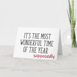 Most Wonderful Time Of The Year, Funny Christmas Card