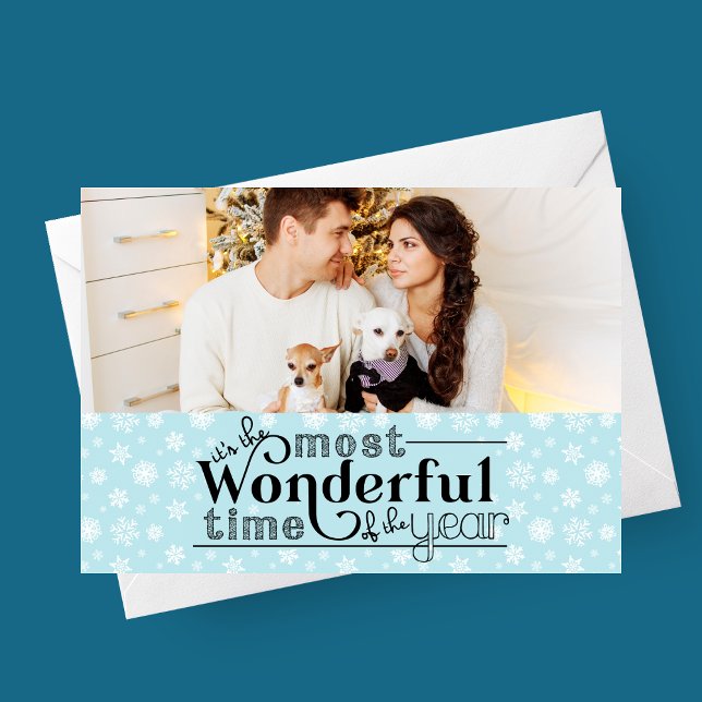 Most Wonderful Time of The Year Holiday Photo Card (Most Wonderful Time of the Year Photo Christmas Card | Winter Season Photo Card | Holiday Card)