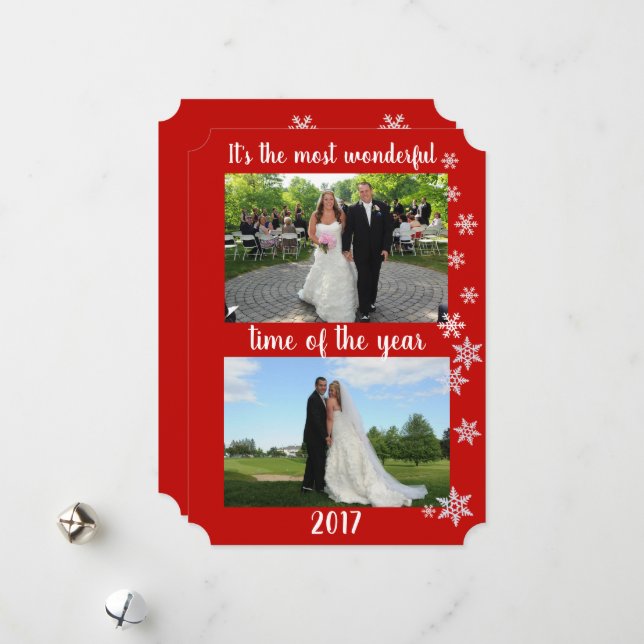 Most Wonderful Time Of The Year Photo Holiday  (Front/Back In Situ)