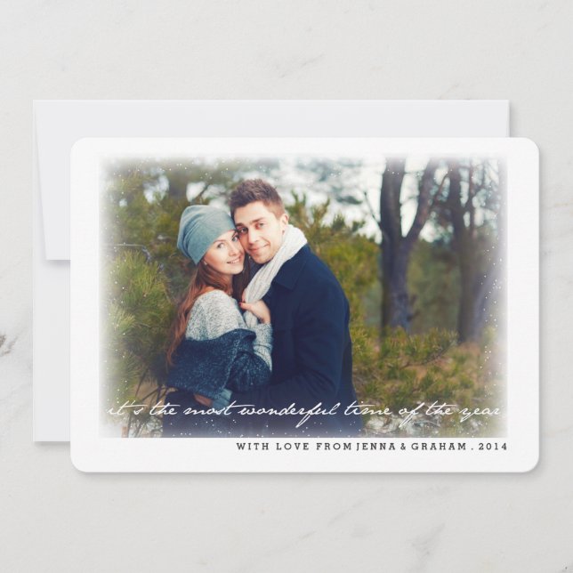 Most Wonderful Time of the Year Photo Holiday Card (Front)