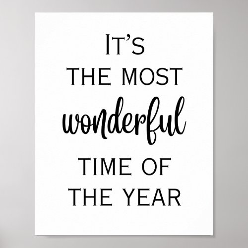 Most Wonderful Time of the Year Poster
