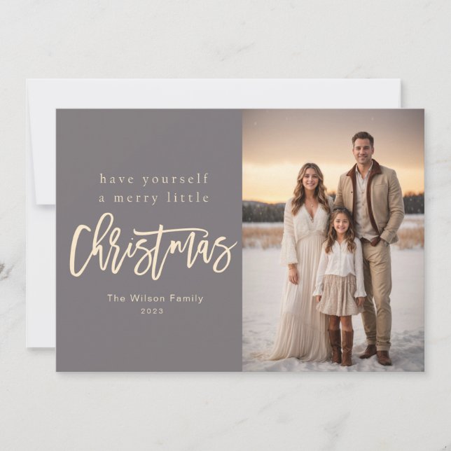 Most Wonderful Time Of Year Christmas Photo Holiday Card (Front)