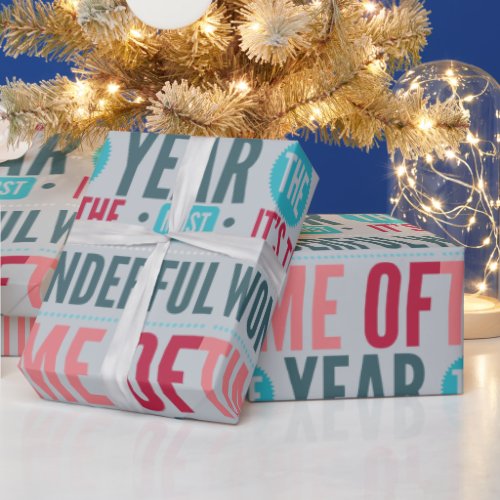Most Wonderful Time of Year Holiday Wrapping Paper