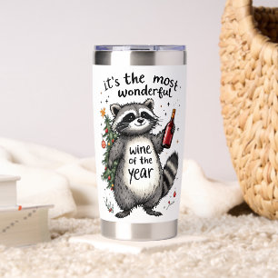 Most Wonderful Wine of the Year Raccoon Insulated Tumbler