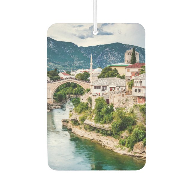 Mostar Bosnia and Herzegovina Air Freshener (Front)