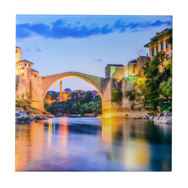 Mostar Bosnia and Herzegovina Ceramic Tile (Front)