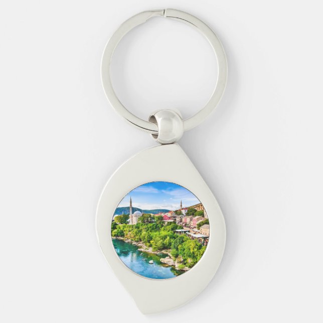 Mostar Bosnia and Herzegovina Keychain (Front)