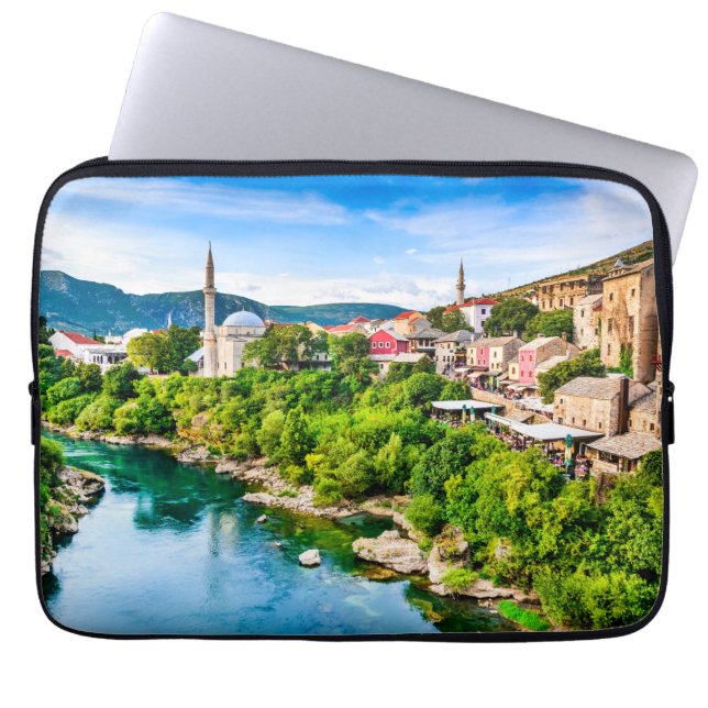 Mostar Bosnia and Herzegovina Laptop Sleeve (Front)