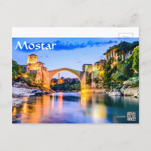 Mostar Bosnia and Herzegovina Postcard