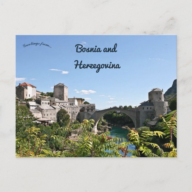 Mostar Bosnia and Herzegovina Postcard (Front)