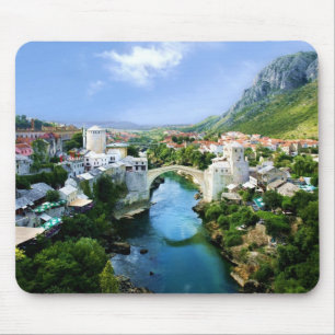 Mostar Old Town Mouse Pad