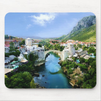 Mostar Old Town Mouse Pad