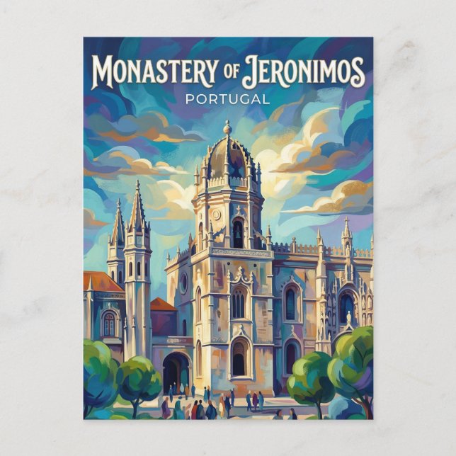 Mosteiro do Jerónimos Portugal Postcard (Front)